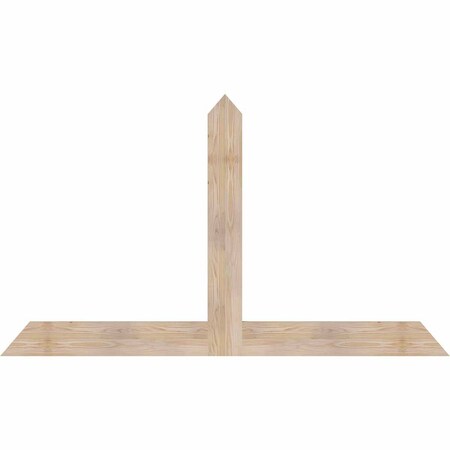 Ekena Millwork Portland Smooth Timber Gable Bracket, Douglas Fir, 72"W x 42"H x 1 1/2"D x 5 1/2"F, 14/12 Pitch GBW072X42X0206POR00SDF
